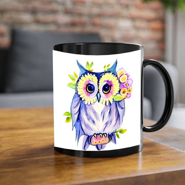 hibou 10#- Tasse à café en forme de hibou pour la vente par Mugs R Us