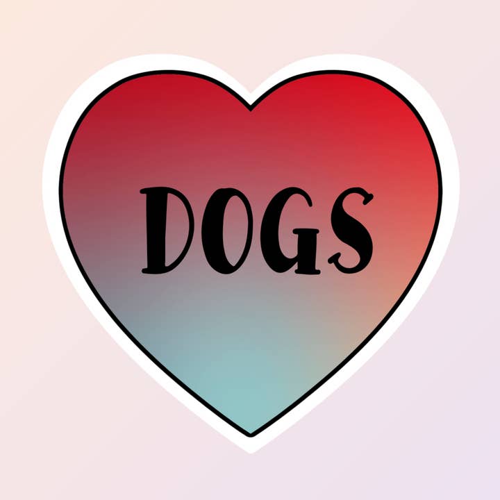 Hundeaufkleber, Love Dogs, Rescue Dogs Aufkleber für den Großhandel von Sorry Not Sorry Co