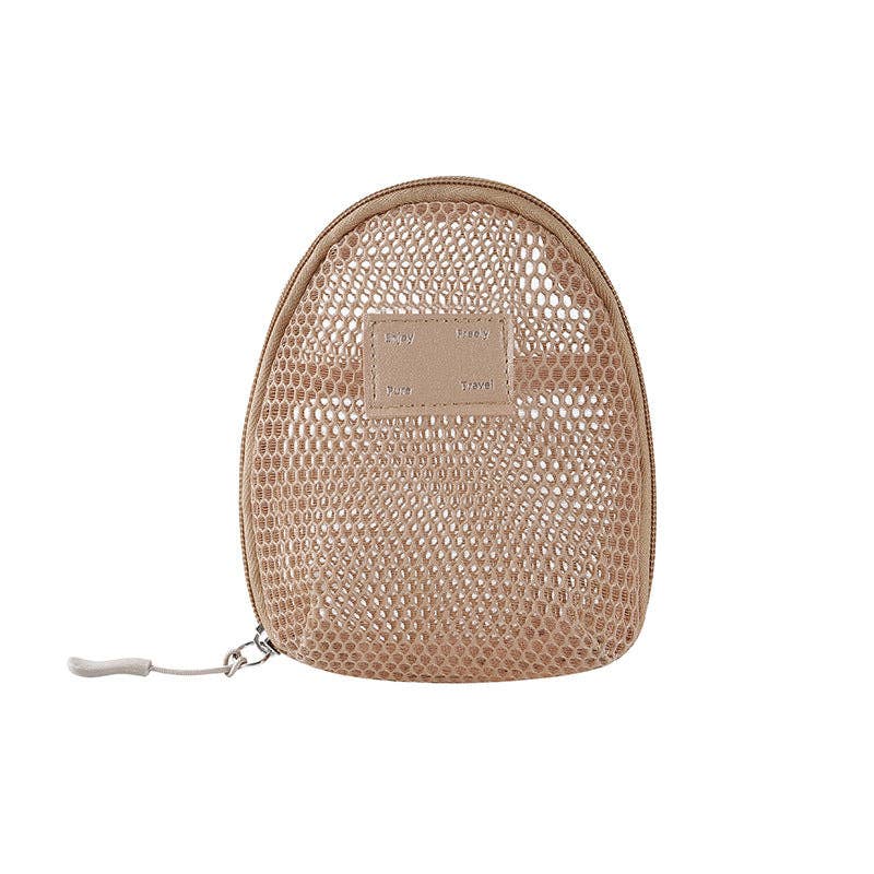 Dipped Shop – wholesale Make-up/cosmetic bag – Solid Color Mesh Mini Make Up Bags DP25C64212