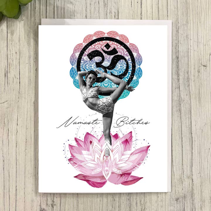 Cartão Engraçado Namaste por atacado de Great Odin's Hellos