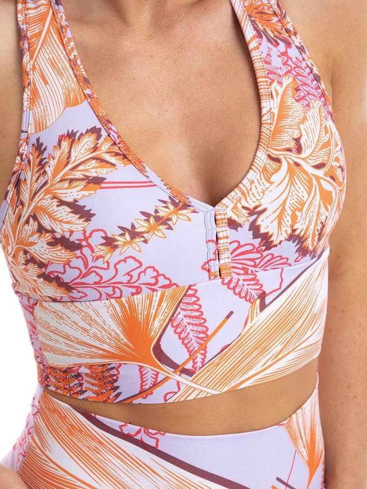 Reggiseno posteriore Botanica Eco Racer per la vendita all'ingrosso da parte di Carra Lee Active