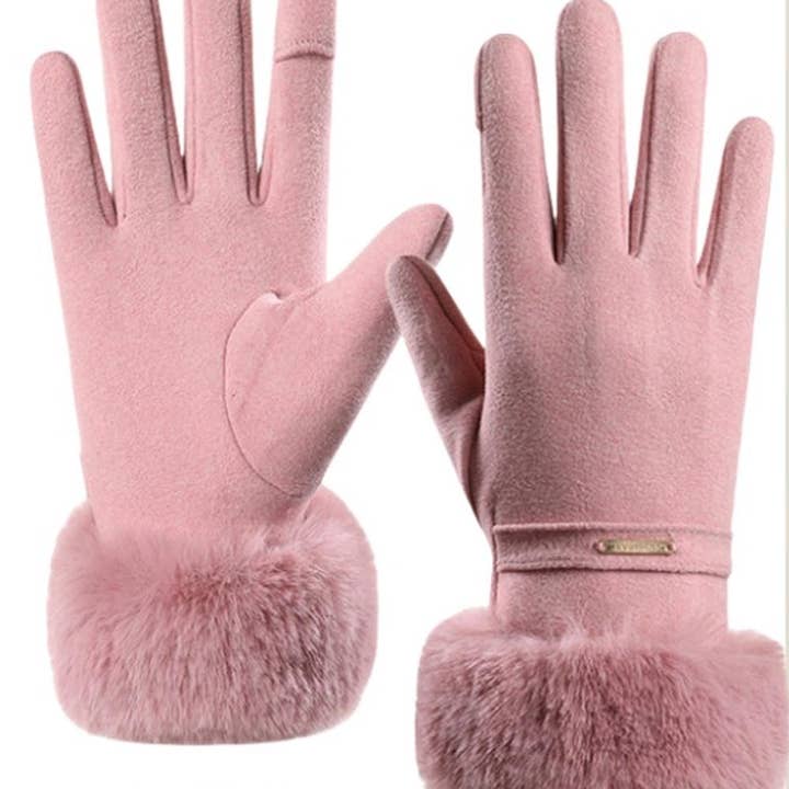 Dipped Shop - Wholesale Gloves – Women's - Winter Soft Windproof Thick Fleece Thermal Gloves FP25G71310
