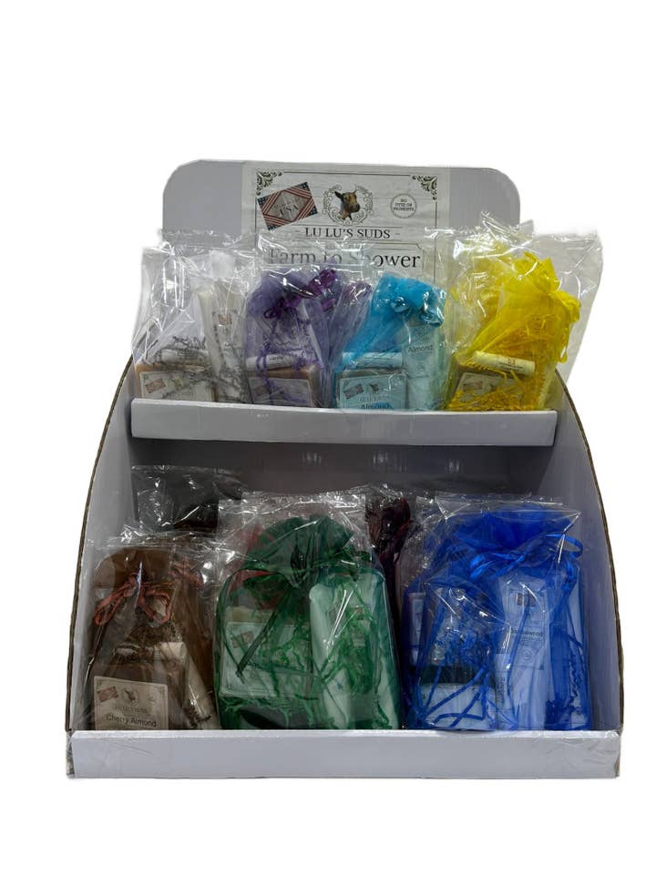 Barn Gift Bags & Gift Sets Display Prepack for wholesale by Lu Lu's Suds