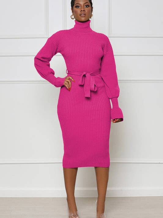 By Claude - Wholesale Dress - Women's - WOMEN FASHION LONG MAXI SWEATER DRESS2