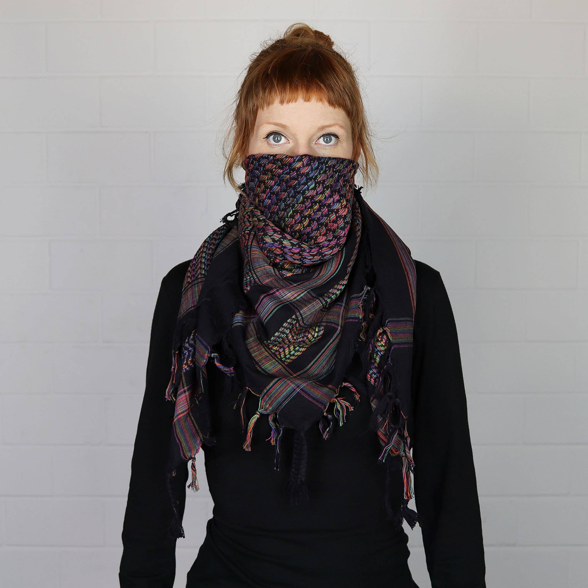 Tribal Trade GmbH - Wholesale Scarf - Unisex - Colorful multi-colored 03 Kufiya PLO scarf7