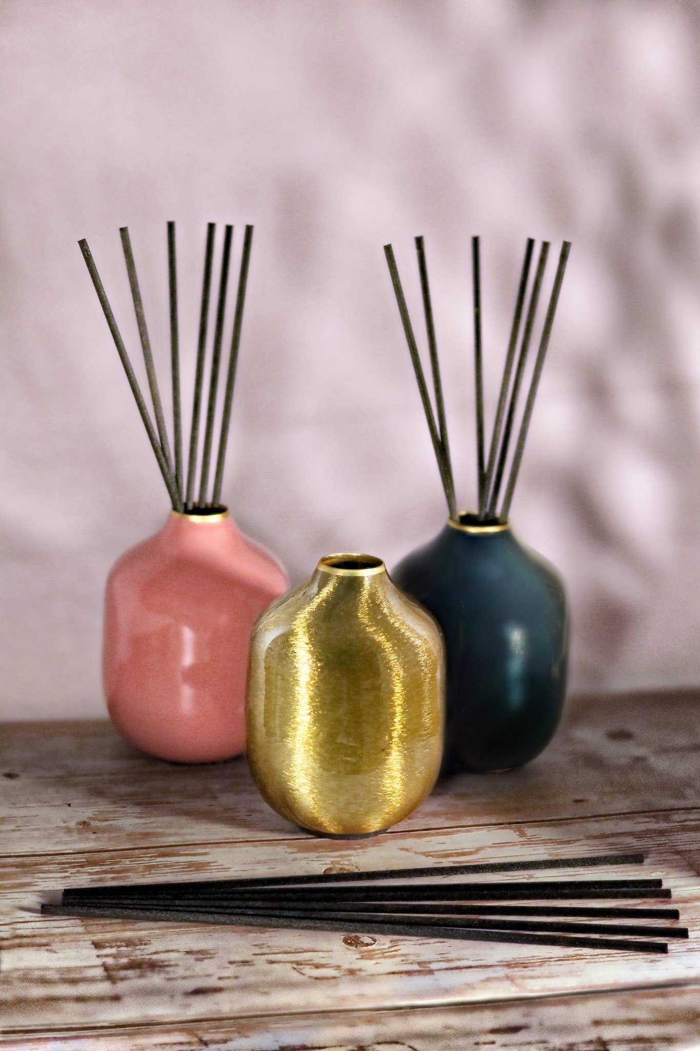 Autour Du Parfum - Wholesale Reed Diffuser - Small Vase for Scented Bouquet: various colors2