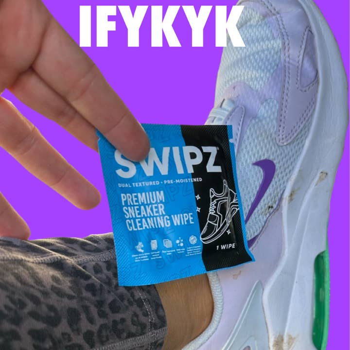 SWIPZ - Wholesale All-Purpose Cleaning Wipes - SWIPZ Sneaker Wipes Individually Wrapped (12pk)