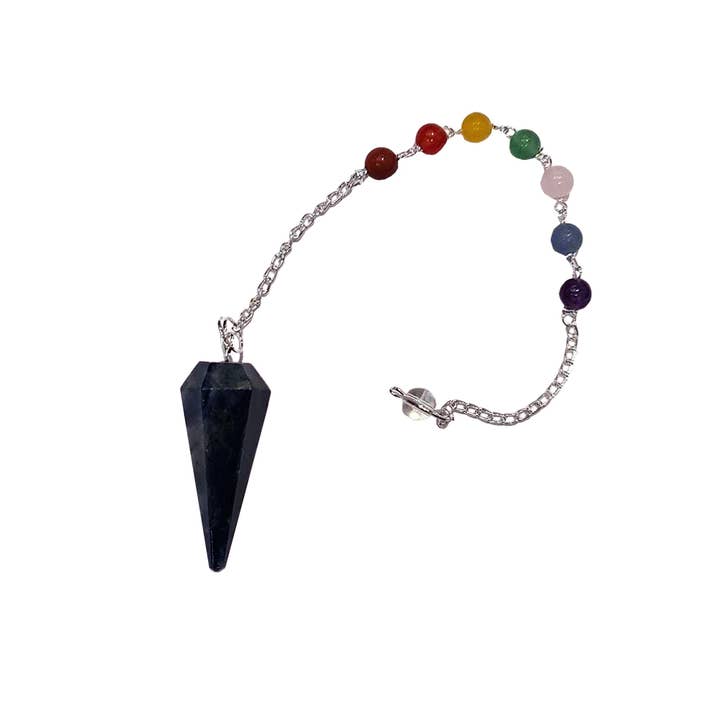 VIE - Wholesale Meditation Supplies - Pendulum with 7 Chakra Beaded Chain12