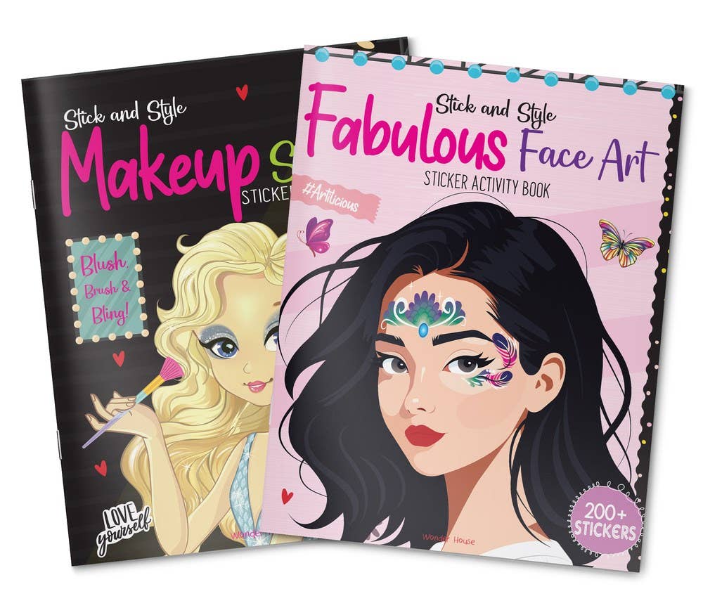 Independent Publishers Group - Wholesale Coloring & Activity Book - Kids & Baby - Stick & Style - Fabulous Face Art (Sticker Activity Book)4