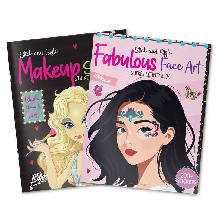 Independent Publishers Group - Wholesale Coloring & Activity Book - Kids & Baby - Stick & Style - Fabulous Face Art (Sticker Activity Book)4