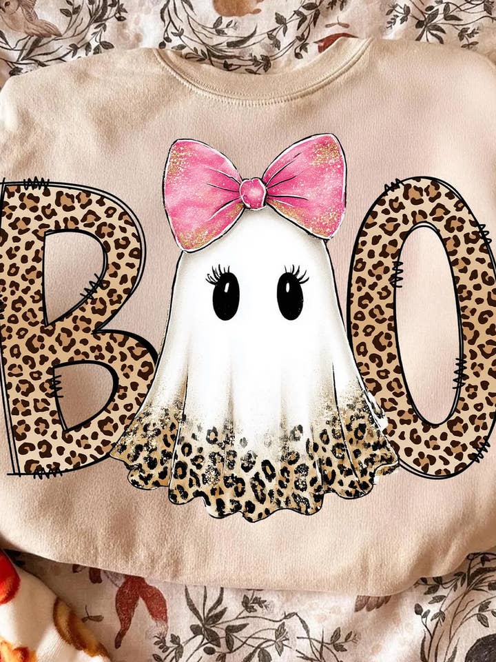 Boo Leopard Sweatshirts & T-Shirts and other Purchase Wholesale boo sweatshirt. Free Returns & Net 60 Terms on Faire trending on Faire.