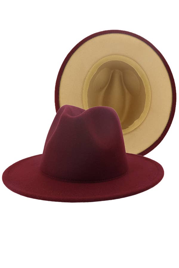 Suzie Q USA - Wholesale Fedora - Women's - Two-tone Color Matching Fedora Hat12