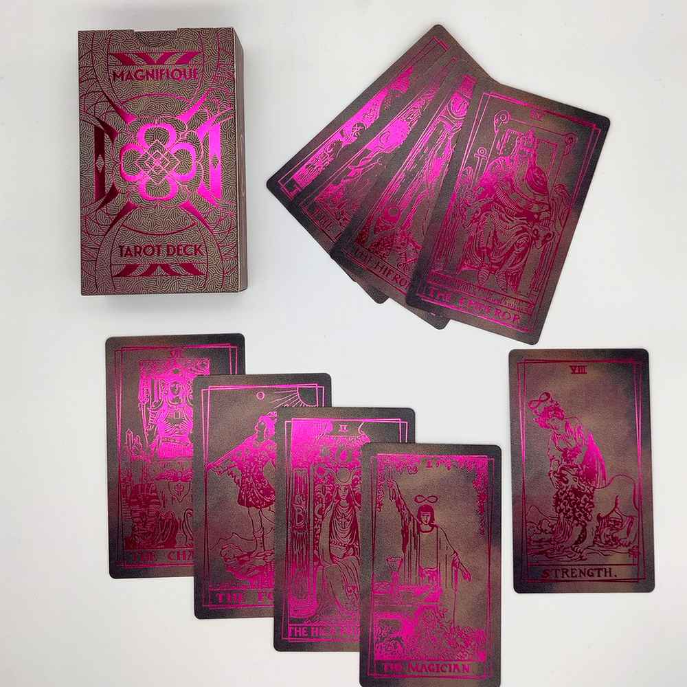 LA MUCI DESIGN - Wholesale Tarot Cards - Magnifique Tarot Deck – Pink Foil Luxe Tarot Card Set3