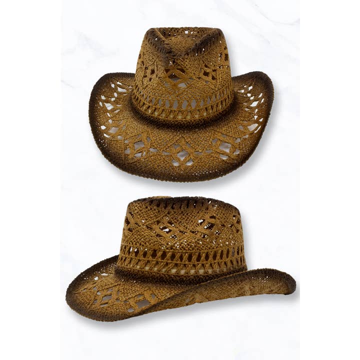 Suzie Q USA - Wholesale Straw Hat - Women's - Woven Straw Cowboy Hat