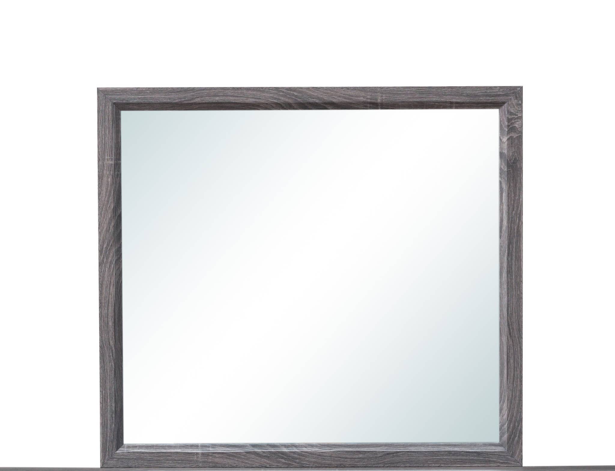 HomeRoots - Wholesale Vanity Mirror - 35" Dark Gray Wood Framed Accent Mirror3
