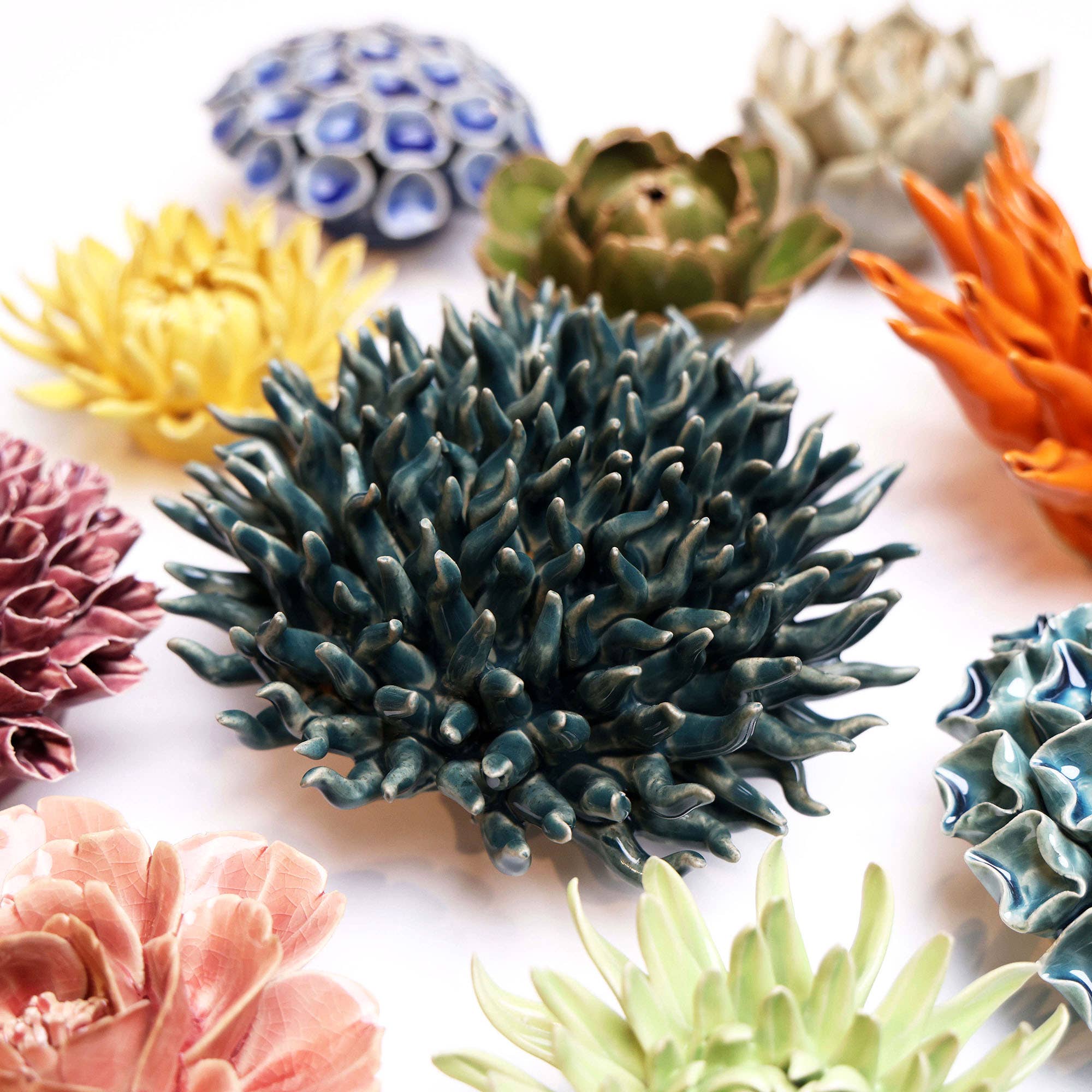 Chive - Vente Fleurs artificielles - Cadeau de naissance en céramique pour bébé Fleurs dans de jolies boîtes cadeaux17