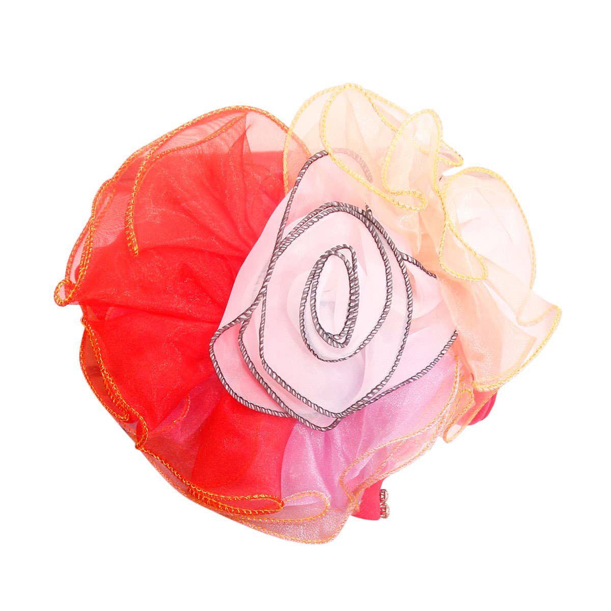 Fuschia Fuchsia Pleated Ruffle Rhinestone Turban for wholesale on Faire1