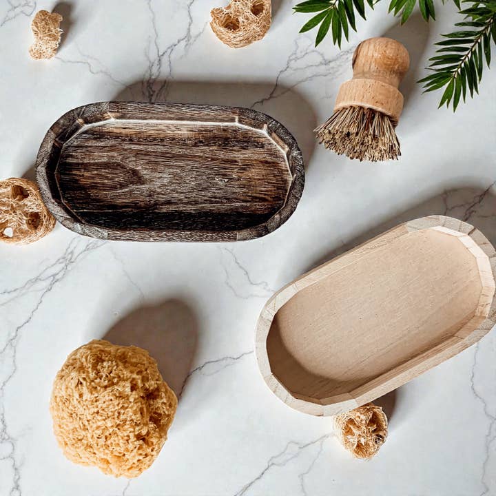 Gia Roma - Wholesale Decorative Tray - Rustic Wood Tray, Handmade Wooden Dispenser & Trinket Tray57