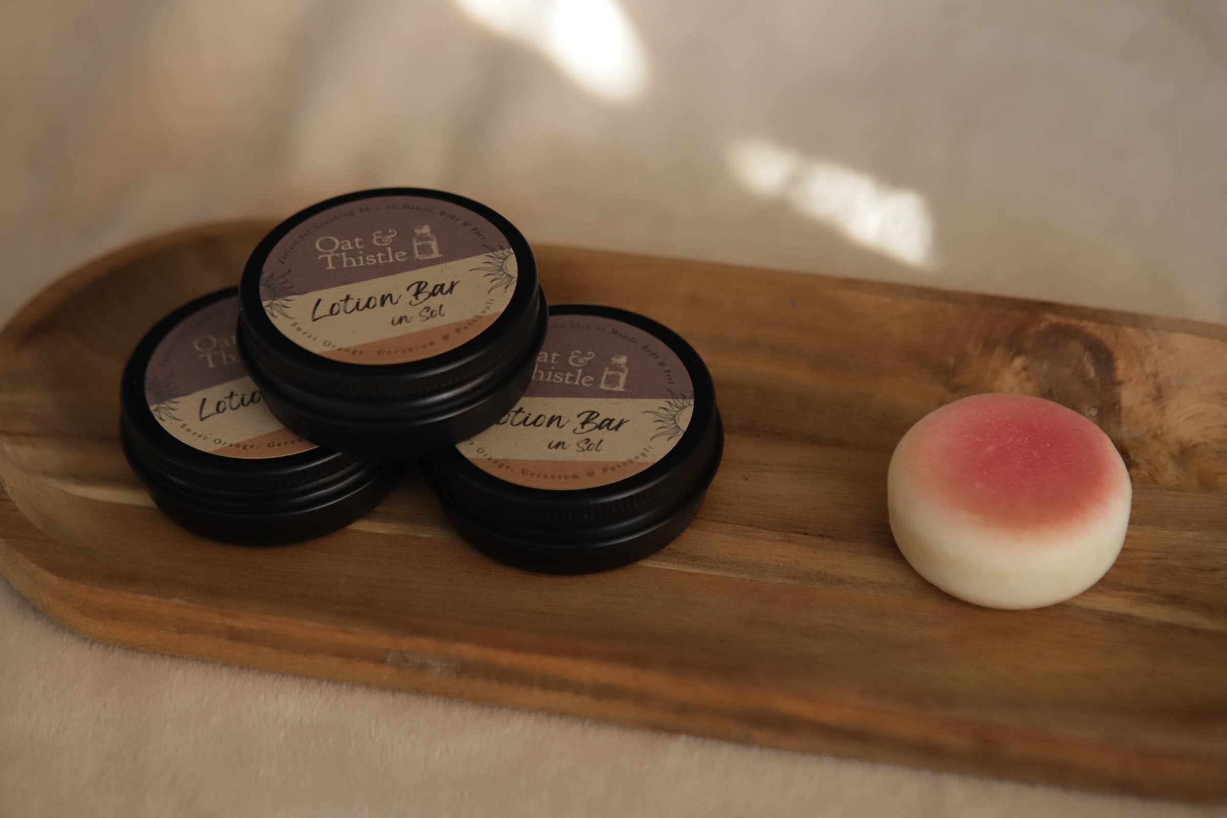 Oat & Thistle - Vente Lotions solides - Sol Mini Barre de Lotion | Orange, Géranium & Patchouli8
