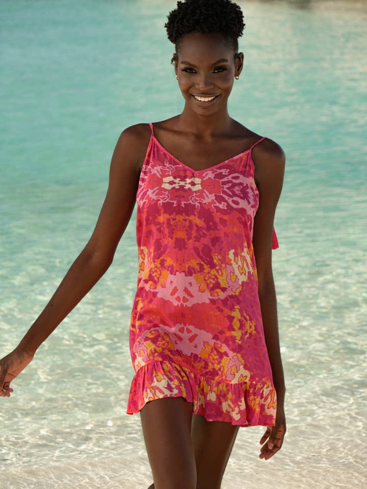 Exotic Pink Mini Sun Dress for wholesale by Sophia Alexia