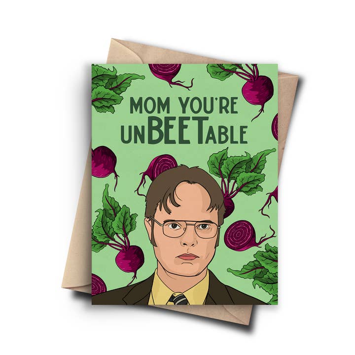 Carte de fête des mères hilarante inBEETable - Carte de culture pop pour la vente par Pop Cult Paper