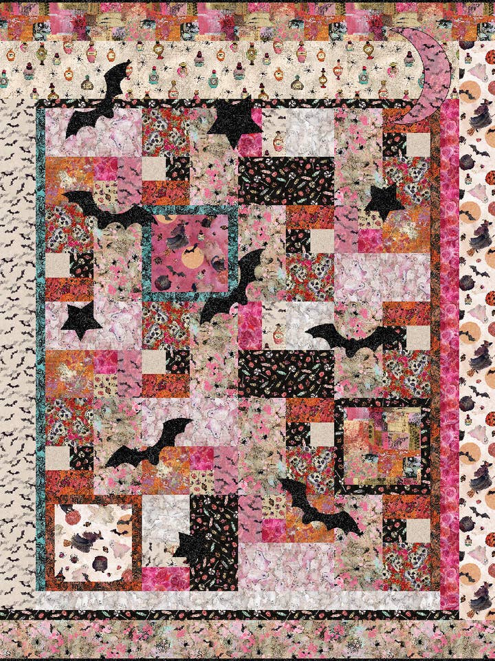 Schema di Quilt Spettrale Grunge per la vendita all'ingrosso da parte di The Whimsical Workshop