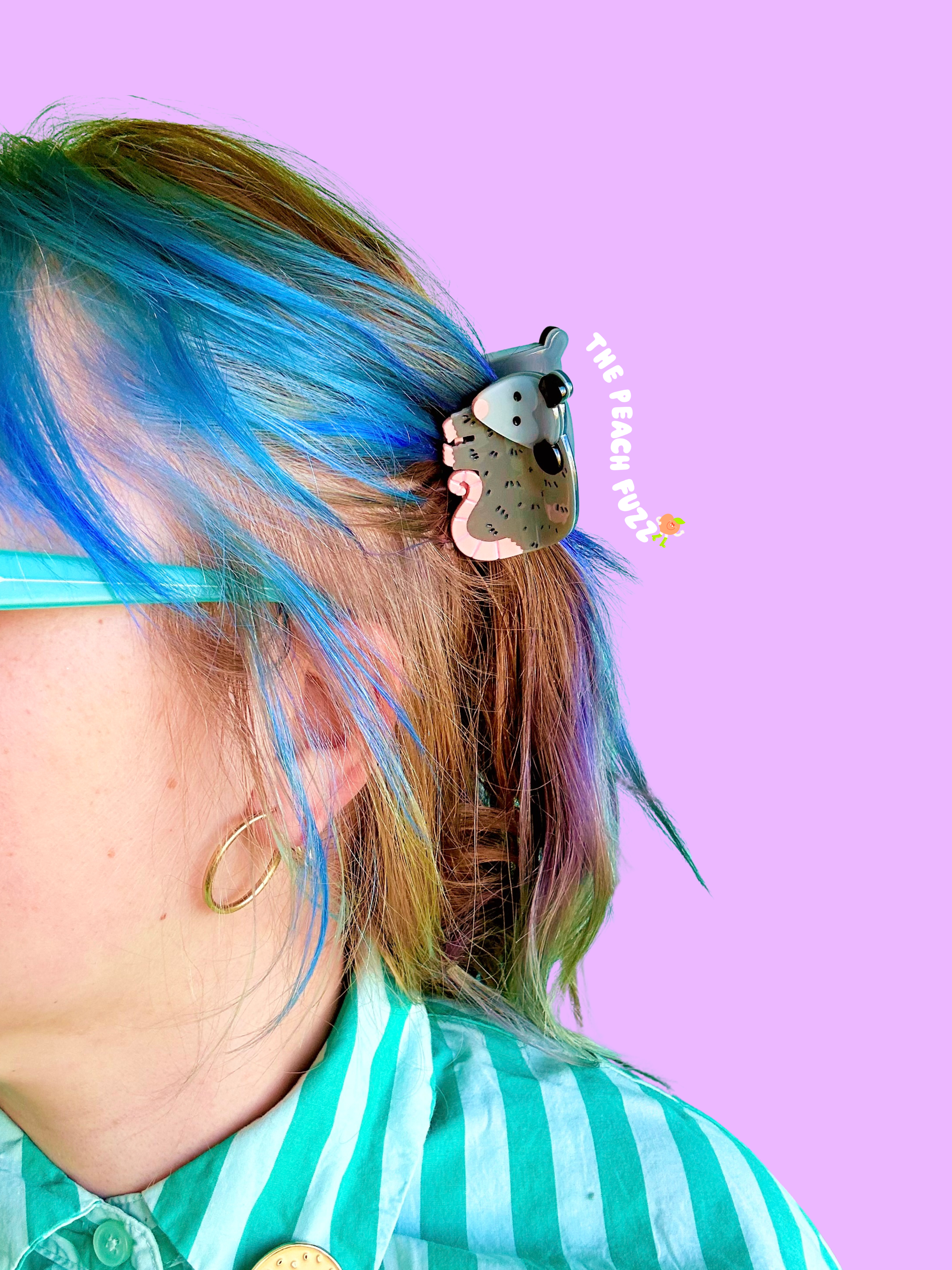 The Peach Fuzz – Conjunto de acessórios para cabelo - Mulher por atacado – Garra de Cabelo de Gambá12