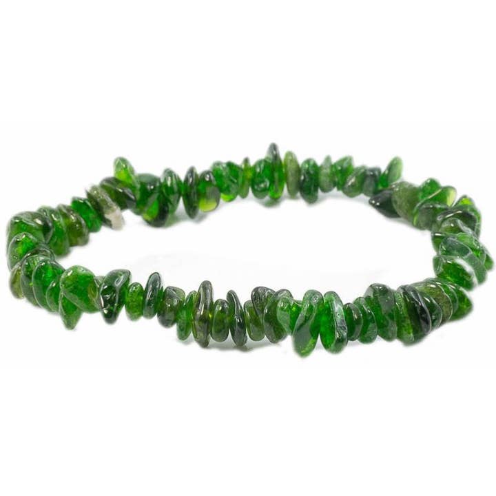 La Boîte à Cailloux - Wholesale Beaded Bracelet - Diopside bracelet United States A+ (baroque beads)