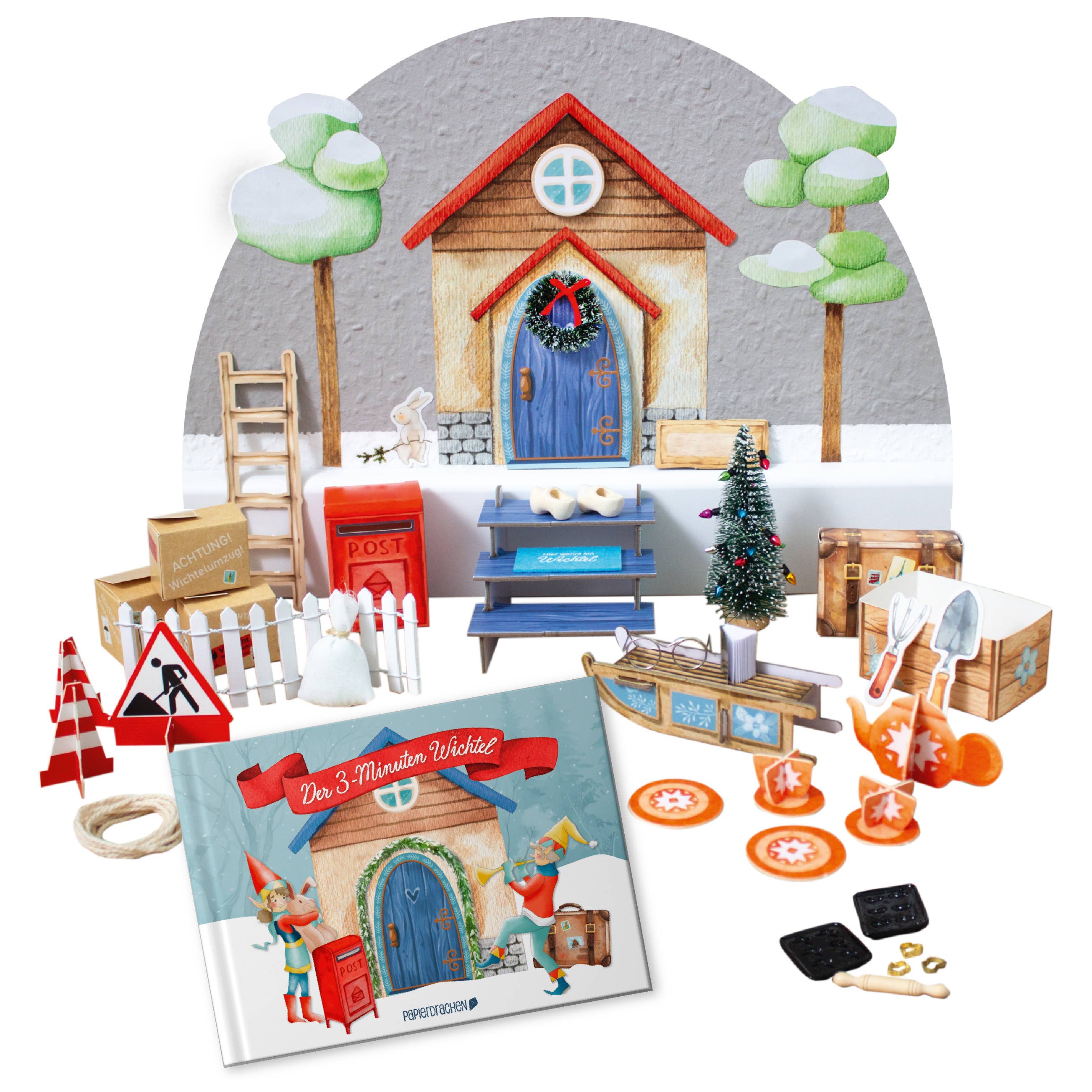 Papierdrachen – wholesale Adventskalender – Jultomtesset - set 10
