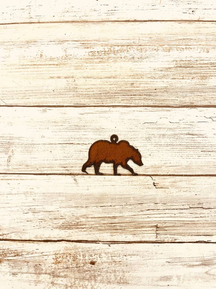 Grizzly Bear Charm Lodge Pendant for wholesale by Universal Ironworks USA