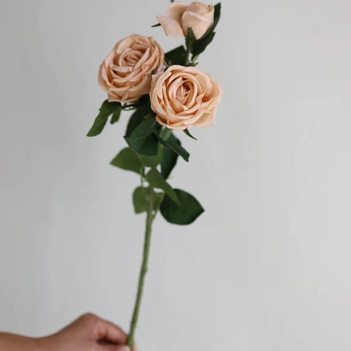 Angel Isabella - Wholesale Artificial Flowers - 28.75"-Elegant Fall theme Real Touch Cabbage Rose 1