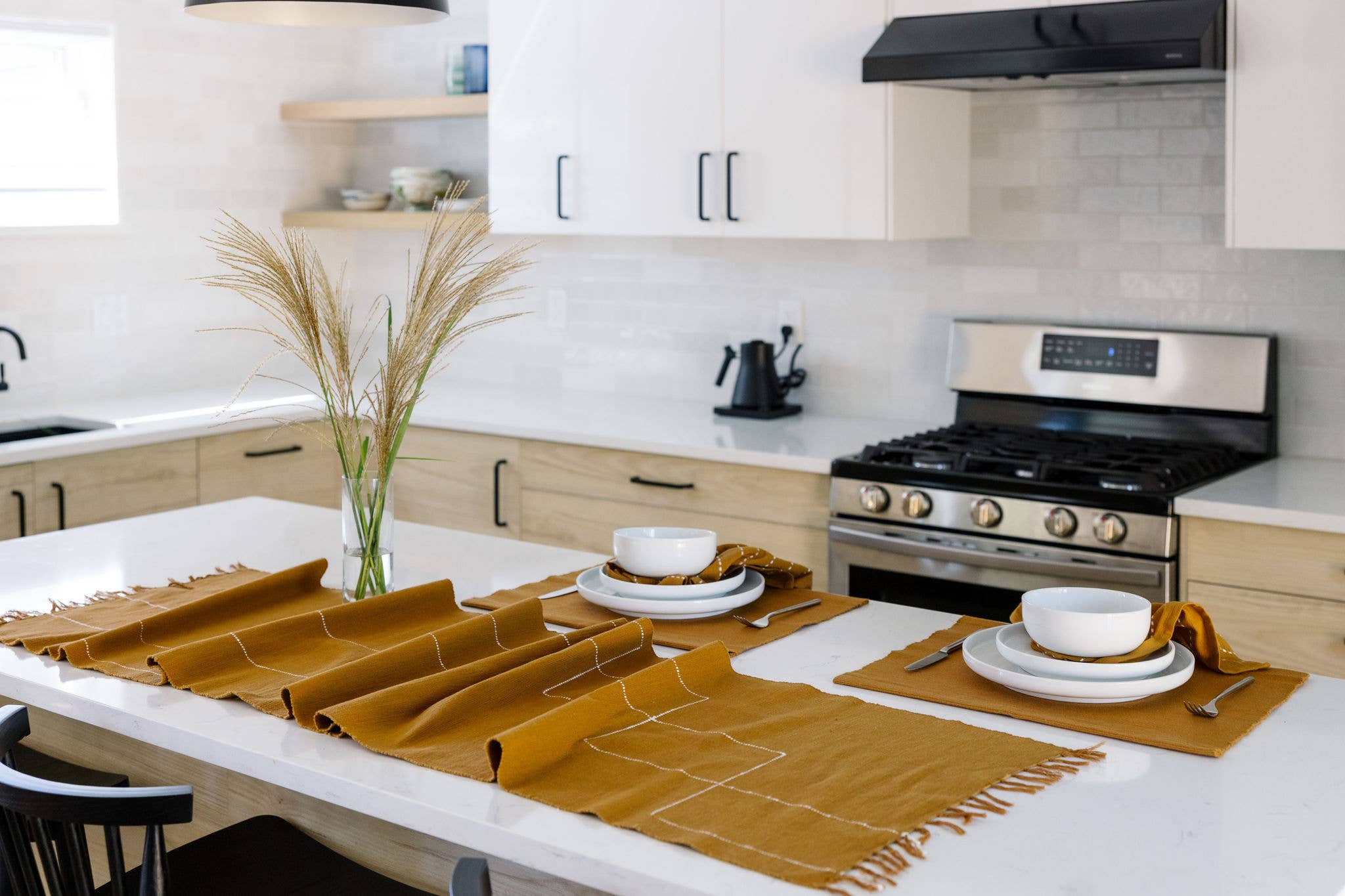 Sabahar - Wholesale Table Runner - Rift Valley Handwoven Ethiopian Cotton Table Runner9