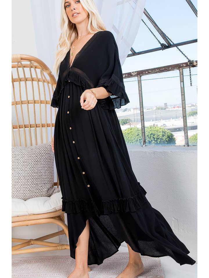 Sweet Lovely by Jen - Vente Cache-maillot – femme - ROBE CACHE-CŒUR MAXI13