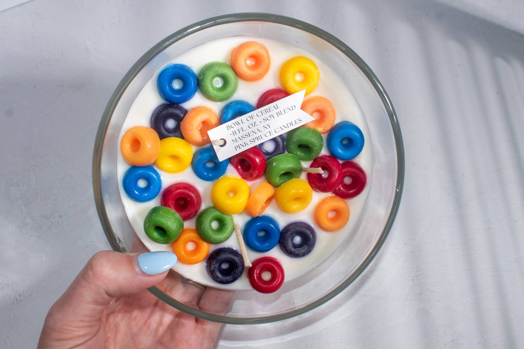 Pink Spruce – wholesale Novelty candle – Cereal Bowl Candle - Nostalgic Candle Gift4