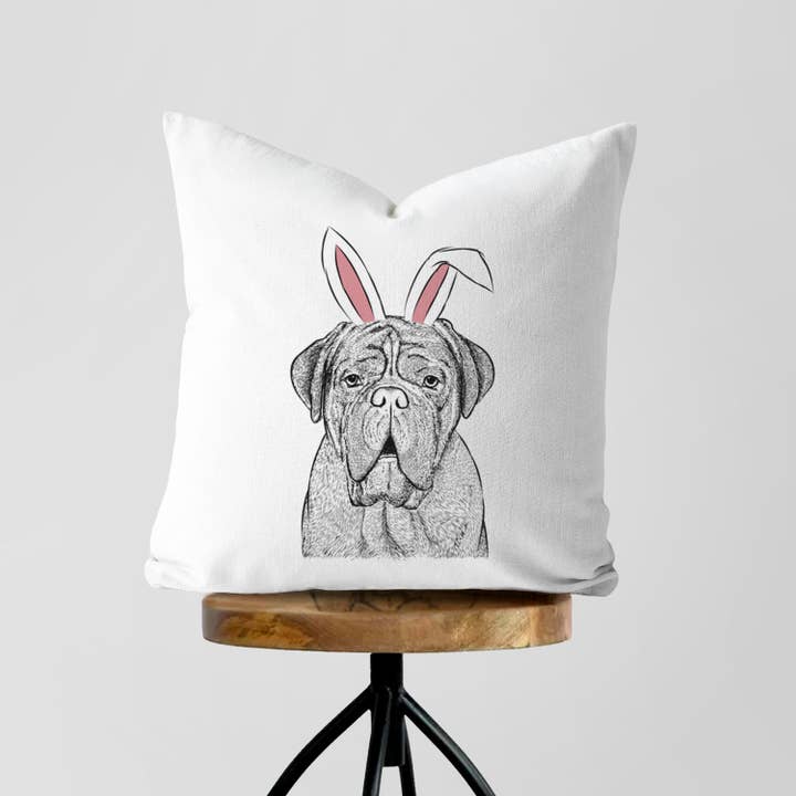 Inkopious - Wholesale Throw Pillow Cover - Optimus the Dogue de Bordeaux - Throw Pillow Cover10