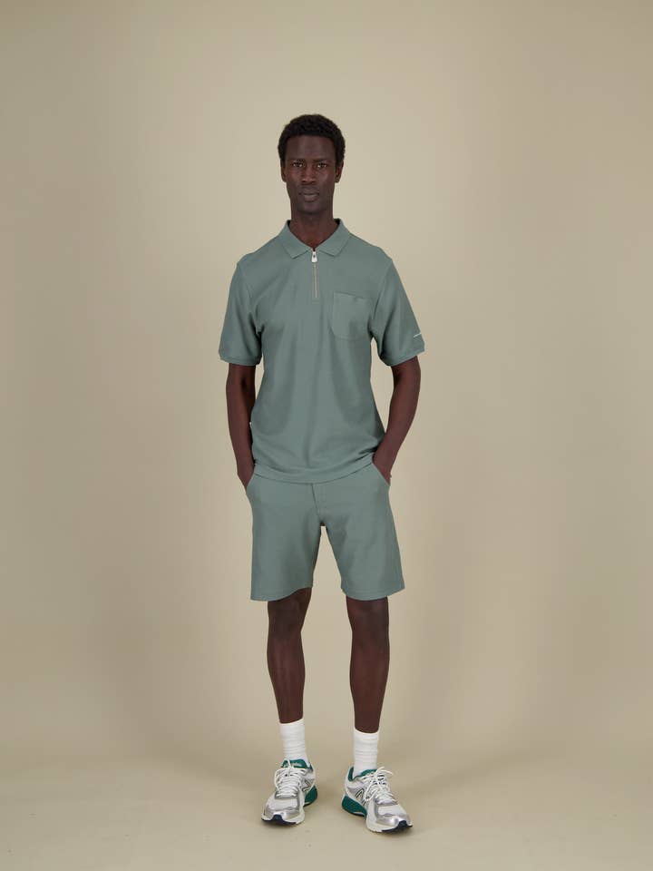 Pikétröja med dragkedja - Wakame för wholesale av COLOURS & SONS