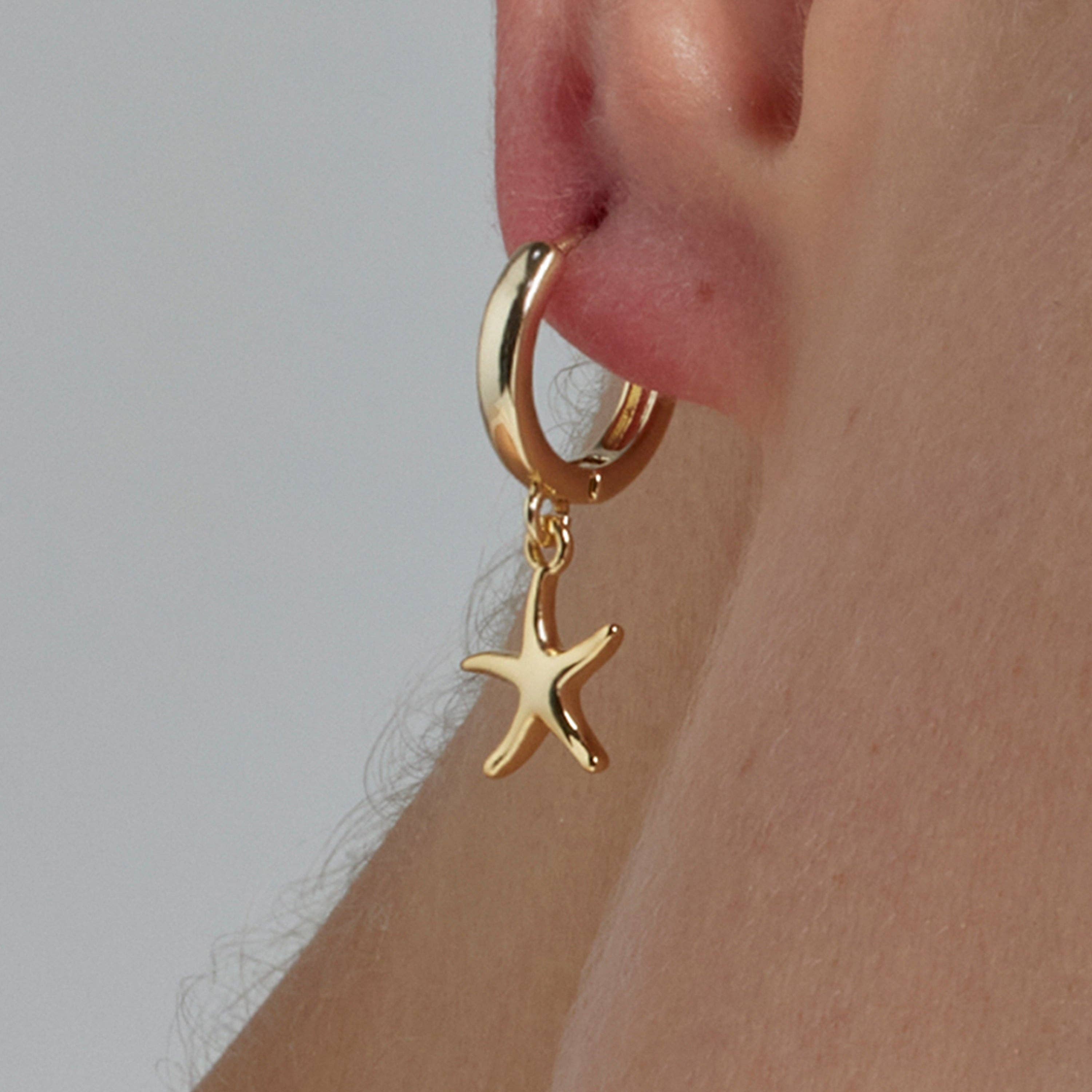 Luxenter - Wholesale Dangle Earrings - Pendientes acabados en oro amarillo de 18k - Ashir2
