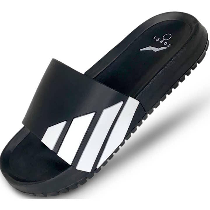 Norty HERRE 8-13 Sandal Sort Hvid Forpakning 11545 for engroshandel hos The Norty Brand