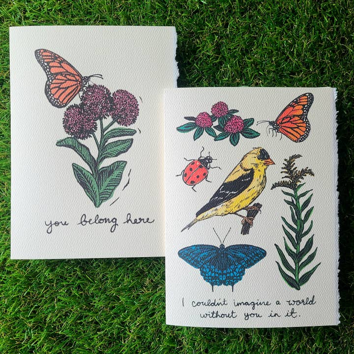 Inclusieve Aanmoedigende Natuur Illustratieve Kaart voor wholesale door To Draw Attention