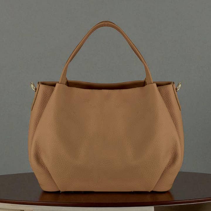 ITALIAN'S LEATHER - Wholesale Schoudertas - Dames - Rundleren tas Bess 22071116