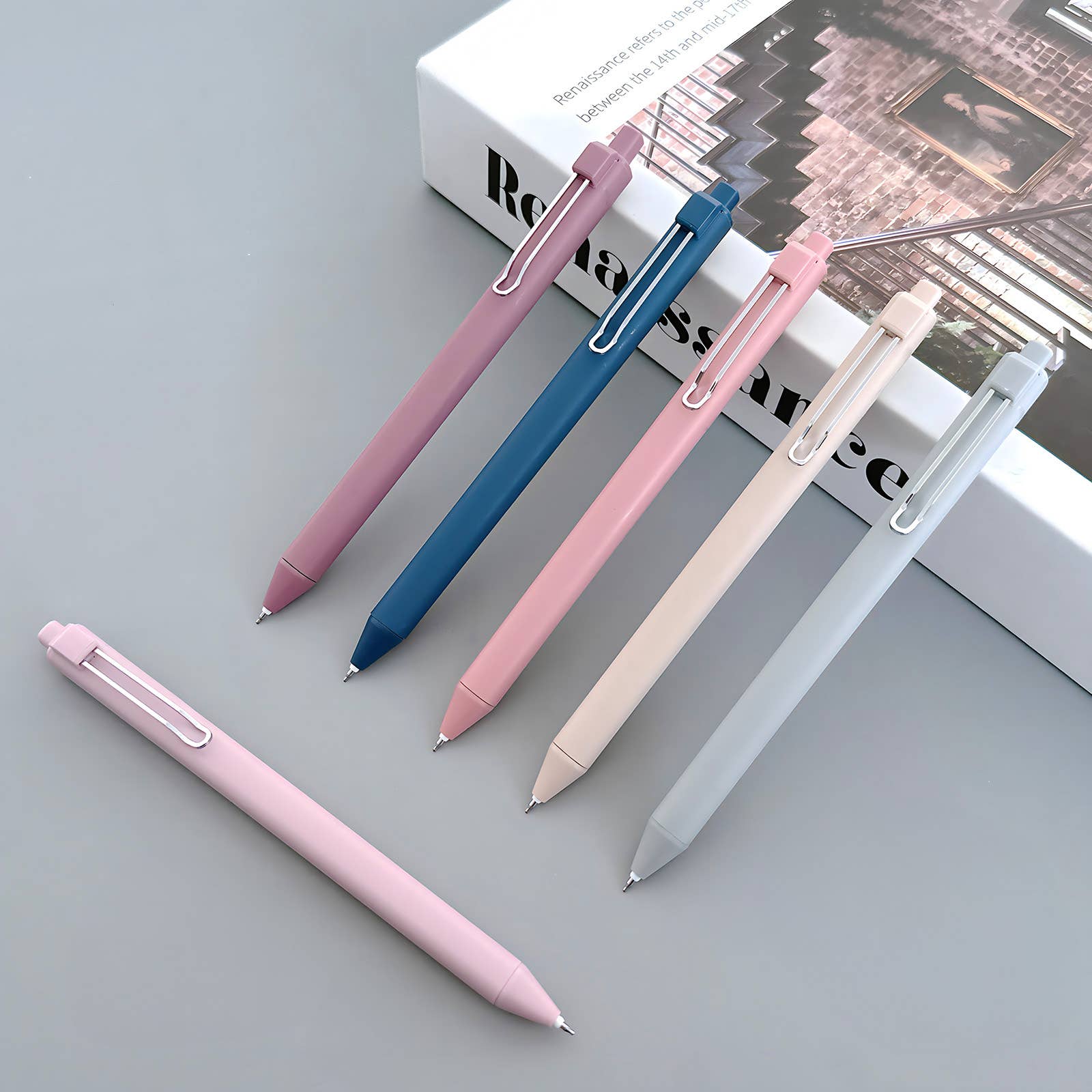 Wrapables.com - Wholesale Pen - Wrapables Retractable Black Ink Gel Pens, 0.5mm (Set of 6)21