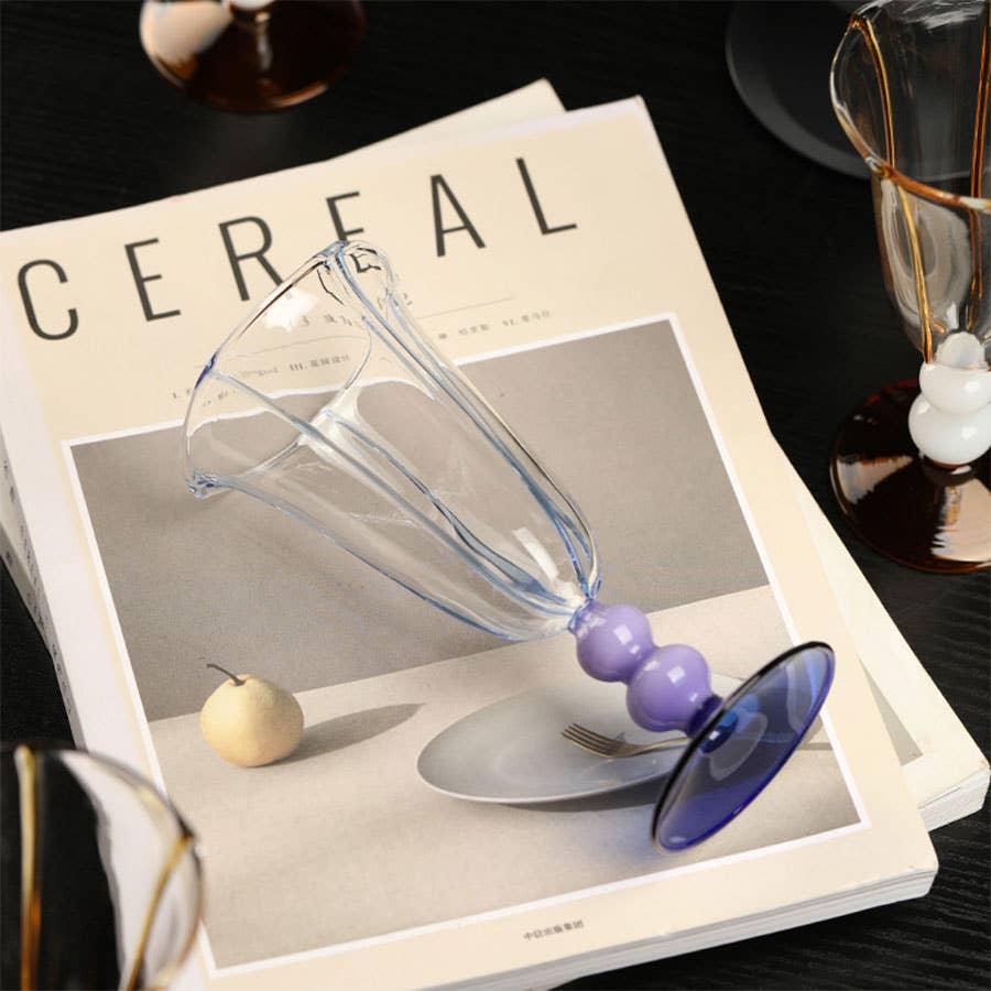 TUTU Home - Wholesale Champagne Flute - "Perle" - Sculptural Borosilicate Champagne Glass2