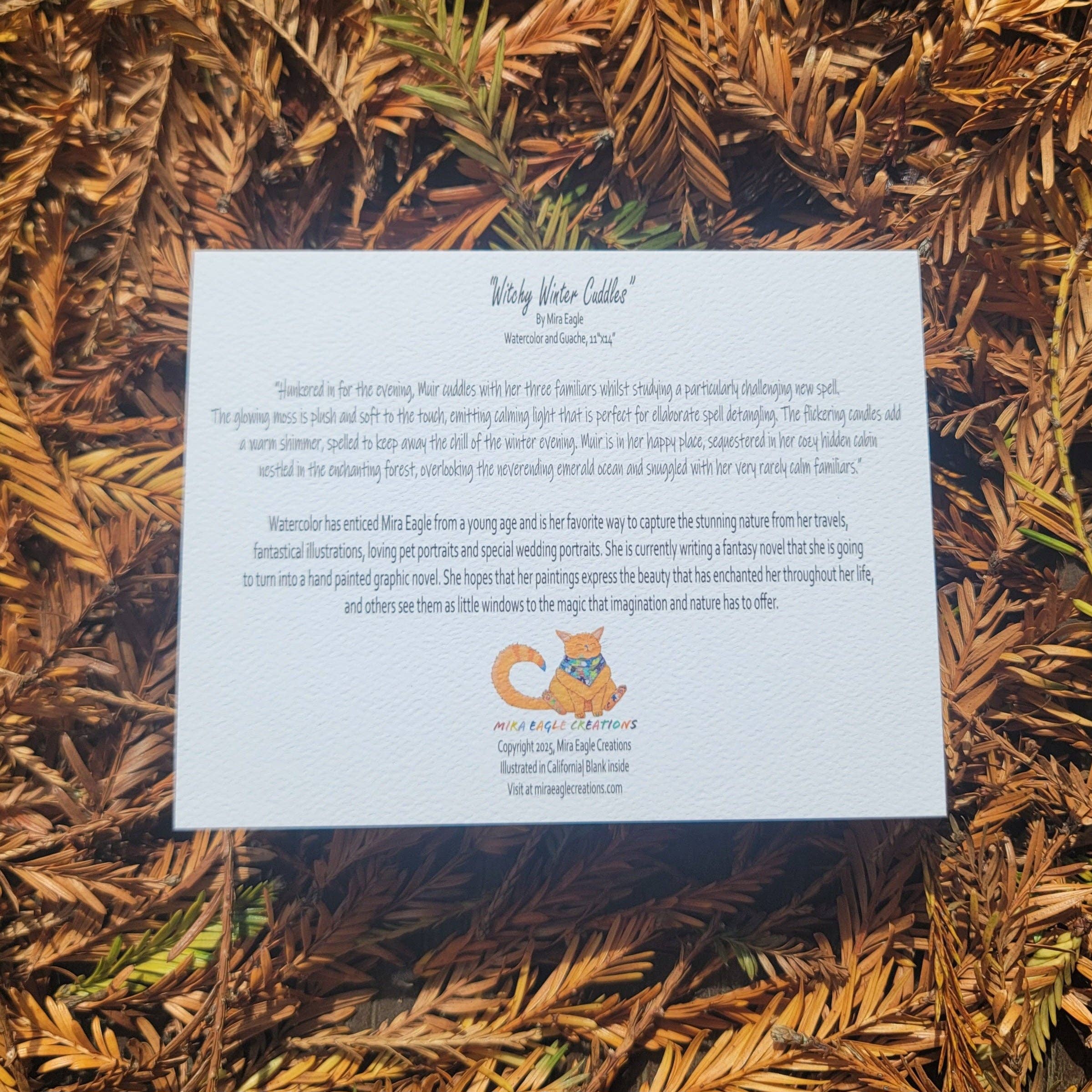 Mira Eagle Creations - Wholesale Everyday Greeting Card - Witchy Winter Cuddles Card1