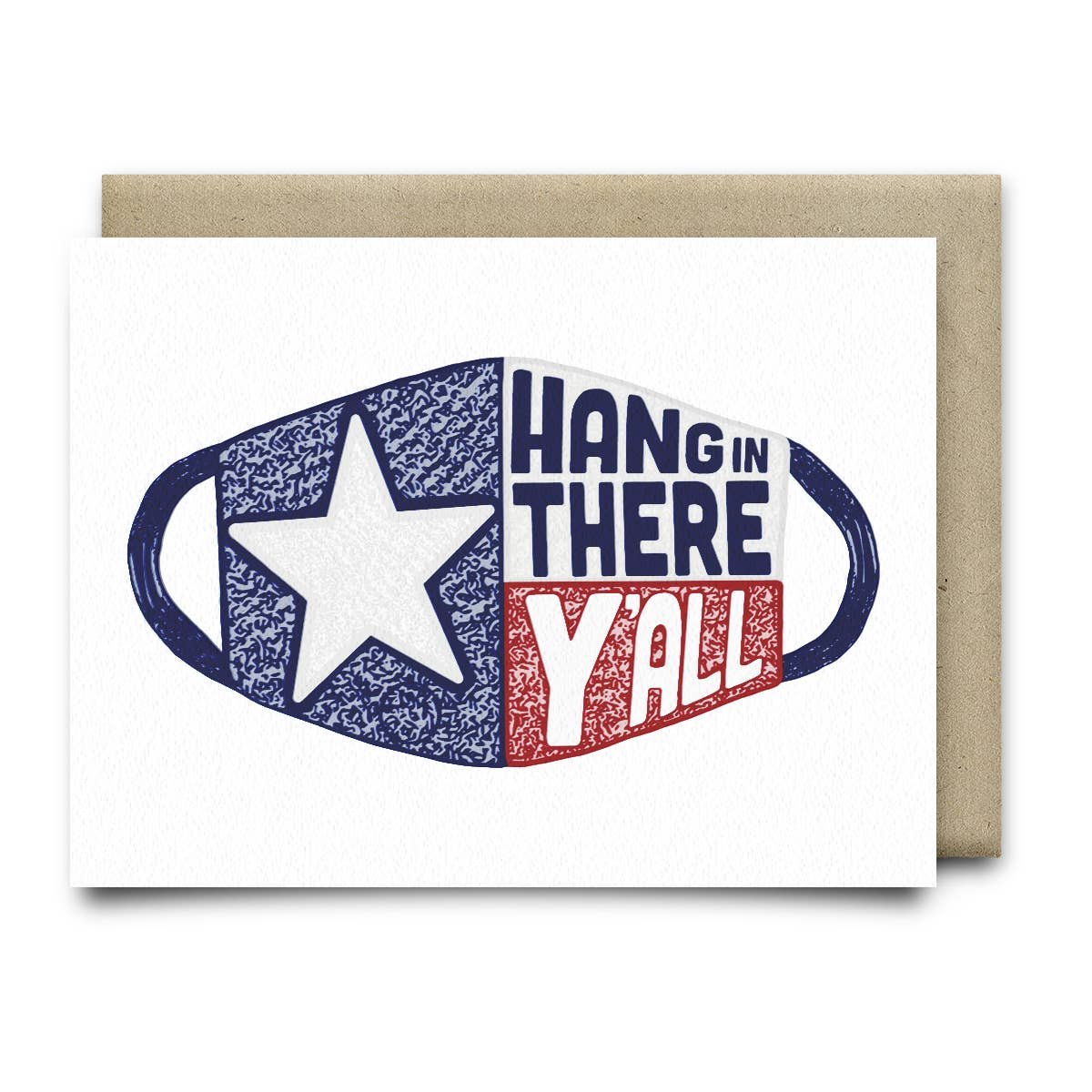 Anvil Cards - Wholesale Encouragement Card - Hang In There Y'all Face Mask Covid Card0