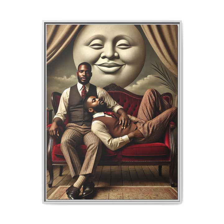 Walt & Pete - Wholesale Art Print - Missing Art Studies - Man In The Moon 0065