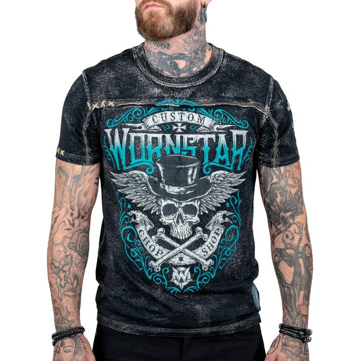 Elegantly Wasted Tee - Black for wholesale by Wornstar Clothing