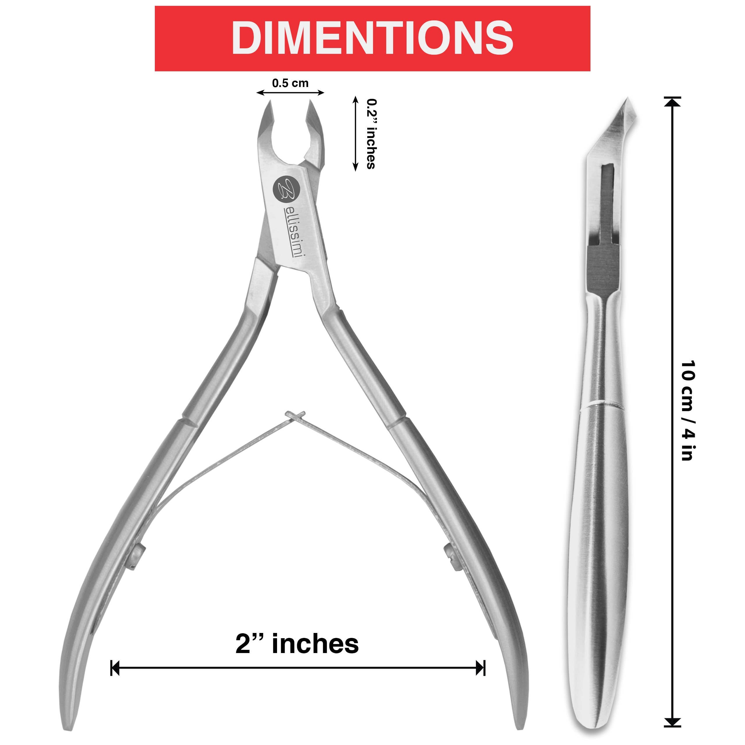 Bellissimi Professional Instruments - Wholesale Nail Clipper/Scissor - Professional Japanese Stainless Steel Cuticle Nipper1