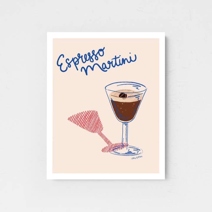 Art & Design by Shayna Sell - Wholesale Art Print - Espresso Martini Art Print1