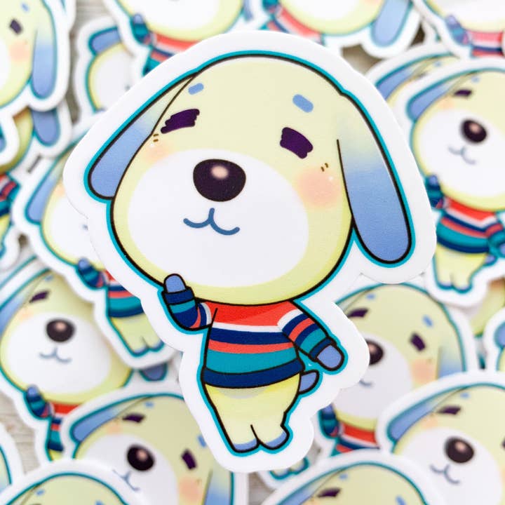 Adhesivo de vinilo Daisy Animal Crossing, New Horizons, ACNH, impermeable para venta al por mayor de Trash Goblin