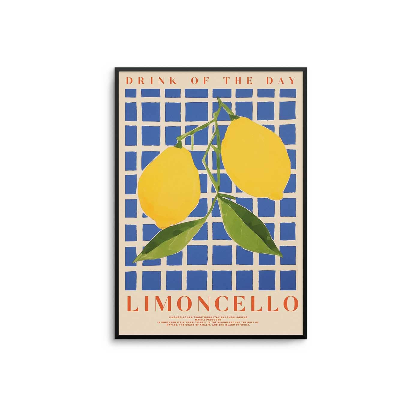 D'LUXE PRINTS - Wholesale Poster - Drink Of The Day: Limoncello Print0